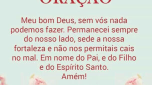 Deus sem vós nada podemos fazer