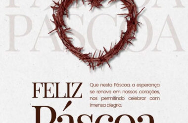 Feliz Páscoa com imensa alegria