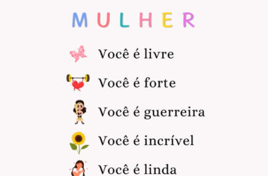 Mulher Você é livre Você é forte