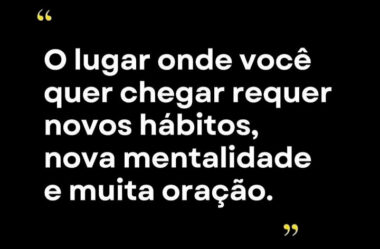 O lugar onde você quer chegar