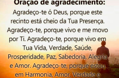 Oração de Agradecimento