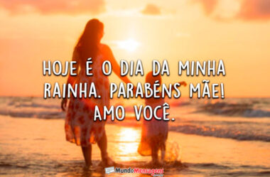 Parabéns Mãe Amo Você