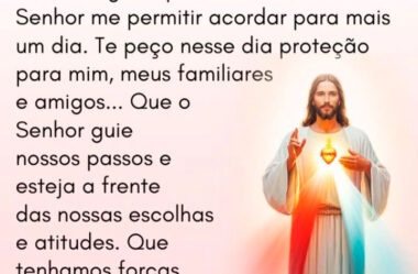 Te peço nesse dia proteção para mim