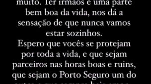 Ter irmãos é uma parte bem boa da vida