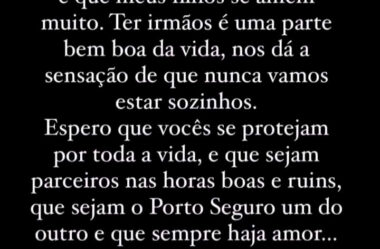 Ter irmãos é uma parte bem boa da vida