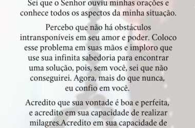 Você precisa dizer esta Oração