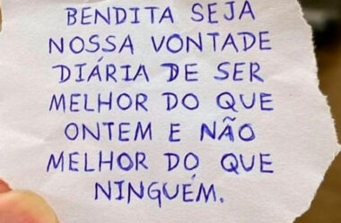 Vontade diária de ser melhor