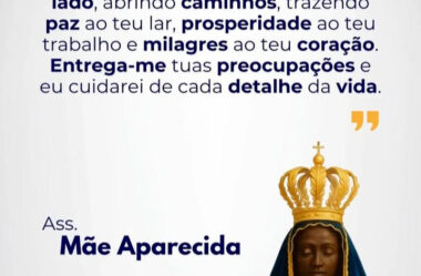 Mês da Mãe Aparecida confia em meu coração