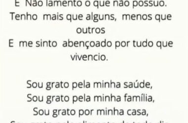 Oração da Gratidão