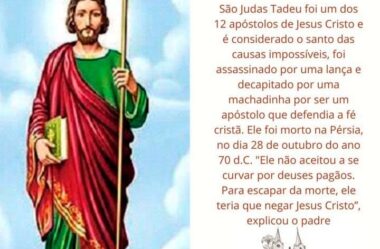 São Judas Tadeu foi um dos 12 apóstolos