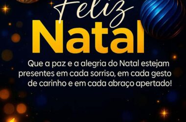 Alegria do Natal Mensagem de Feliz Natal
