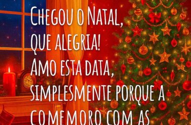 Chegou o Natal que alegria