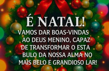 É Natal vamos dar Boas-Vindas
