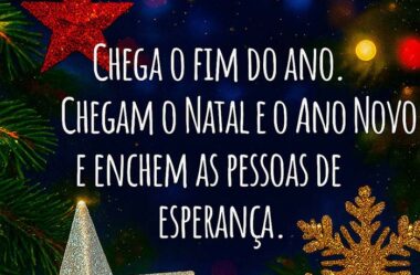 Enchem as pessoas de esperança