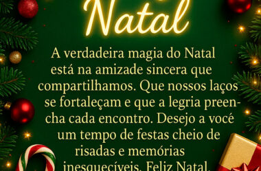 Feliz Natal meu amigo Mensagem