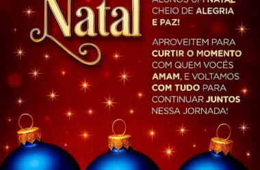 A todos nossos alunos um Natal cheio de alegria e paz