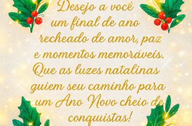 Mensagem Final de Ano recheiado de amor