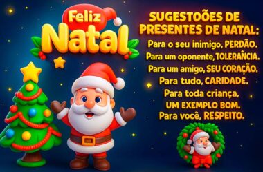 Mensagem Sugestões de Presente de Natal
