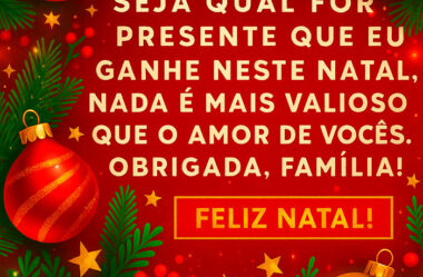 Mensagem de Feliz Natal para Família