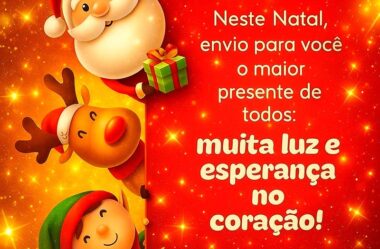 Muita luz e esperança no coração