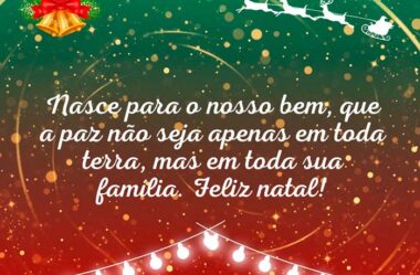 Nasce para o nosso bem