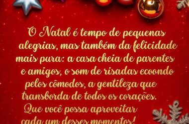 Natal é tempo de pequenas alegrias