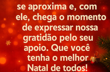 O fim de mais um ano se aproxima