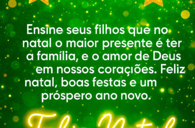 O maior presente é ter família