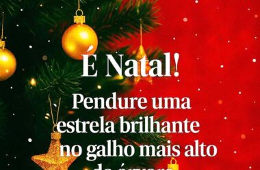 Pendure uma estrela brilhante