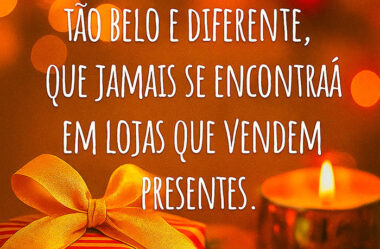 Presente de Natal é tão belo e diferente