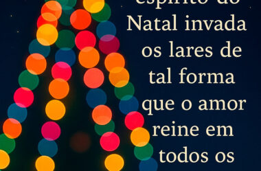 Que o espírito do Natal invada os lares