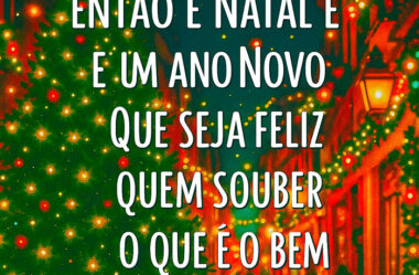 Que seja feliz quem souber