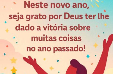 Neste novo ano seja grato por Deus