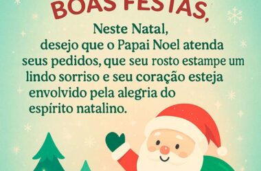 Que o Papai Noel atenda seus pedidos