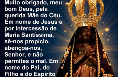 Muito obrigado meu bom Deus