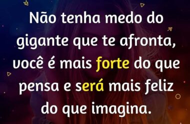 Não tenha medo do gigante