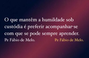 O que mantém a humildade sob custódia