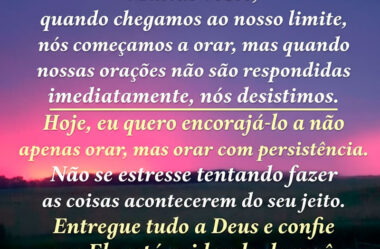 Quando chegamos ao nosso limite