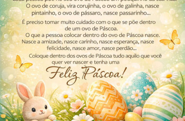 Coloque dentro dos ovos de Páscoa tudo aquilo que você quer ver nascer