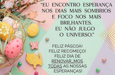 Eu encontro esperança nos dias mais sombrios