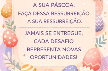 Faça dessa Páscoa a sua Páscoa