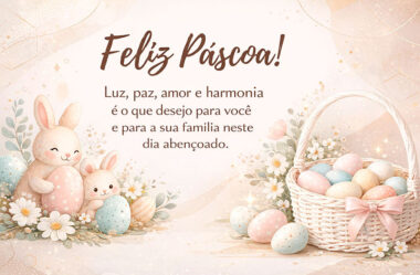 Luz, paz, amor e harmonia Feliz Páscoa