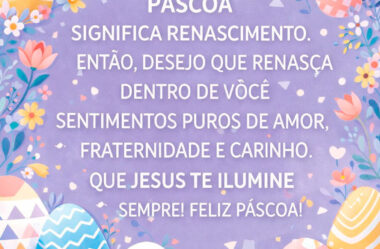 Páscoa significa renascimento