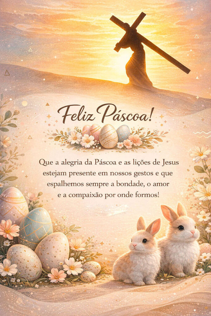 Que a alegria da Páscoa e as lições de Jesus estejam presentes - Mundo ...
