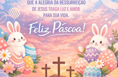 Que a alegria da ressurreição de Jesus traga luz e amor