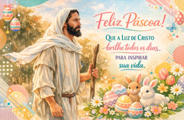 Que a luz de cristo brilhe todos os dias para inspirar sua vida