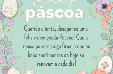 Querido cliente, desejamos uma feliz e abençoada Páscoa!