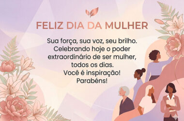 Você é inspiração! Parabéns