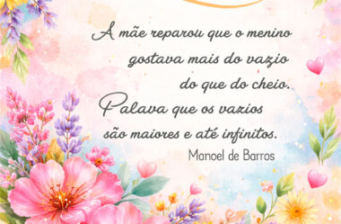 A mãe reparou que o menino gostava