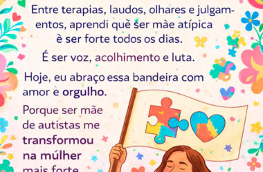 A minha maternidade veio com uma bandeira do autismo